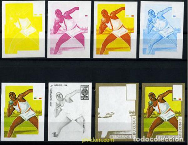 Sellos: 204281 MNH BURUNDI 1968 19 JUEGOS OLIMPICOS VERANO MEXICO 1968