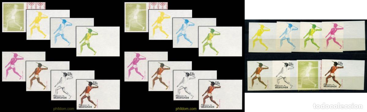 Sellos: 204132 MNH BURUNDI 1964 18 JUEGOS OLIMPICOS VERANO TOKIO 1964