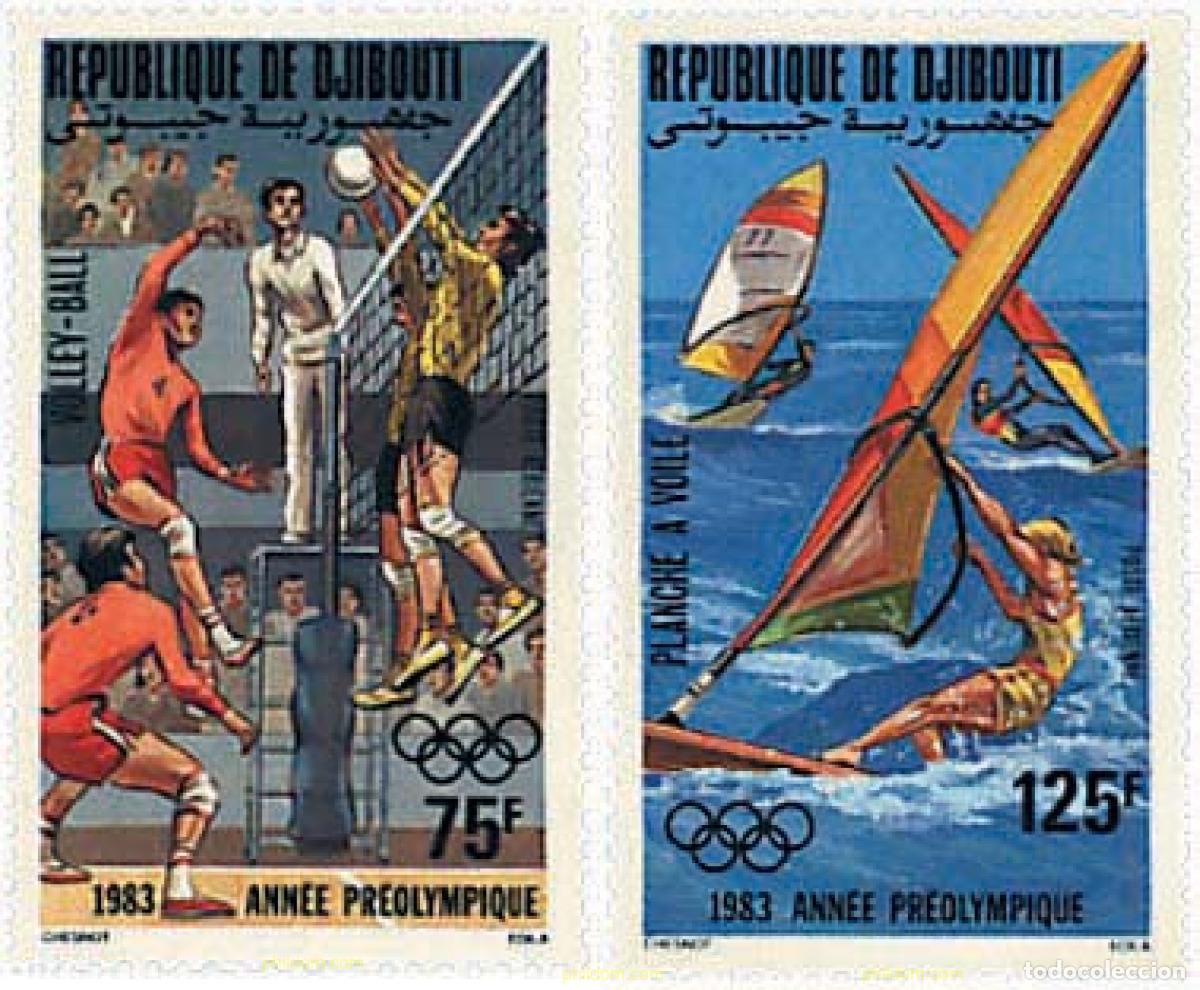 Sellos: 70627 MNH DJIBOUTI 1983 23 JUEGOS OLIMPICOS VERANO LOS ANGELES 1984