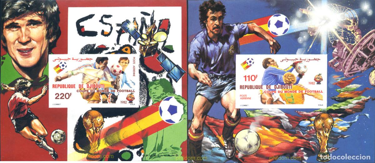 Sellos: 13470 MNH DJIBOUTI 1982 COPA DEL MUNDO DE FUTBOL. ESPA&Ntilde;A-82