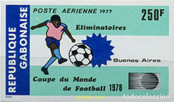 Sellos: 14634 MNH GABON 1977 COPA DEL MUNDO DE FUTBOL. ARGENTINA-78