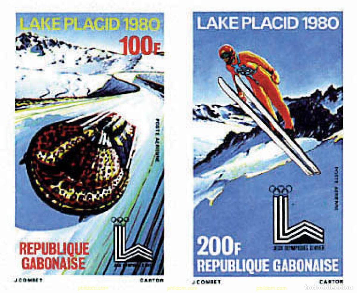Sellos: 72948 MNH GABON 1980 13 JUEGOS OLIMPICOS INVIERNO LAKE PLACID 1980