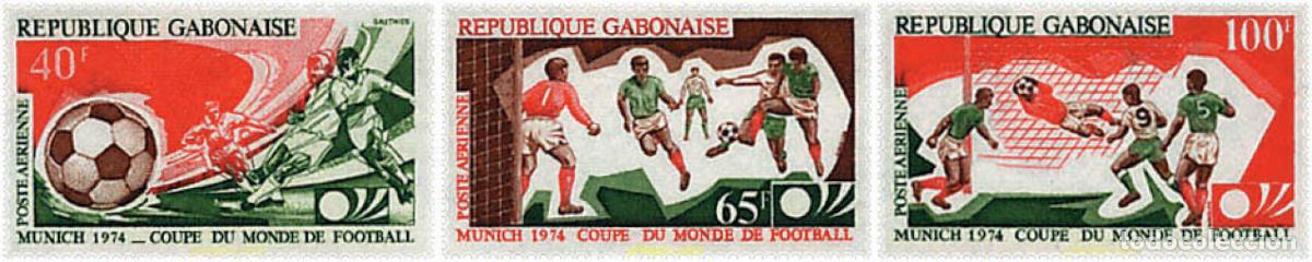Sellos: 72903 MNH GABON 1974 COPA DEL MUNDO DE FUTBOL. ALEMANIA-74