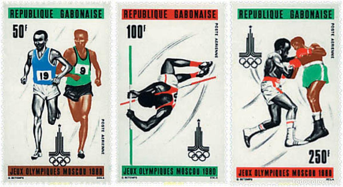 Stamps: 72933 MNH GABON 1980 22 JUEGOS OLIMPICOS VERANO MOSCU 1980