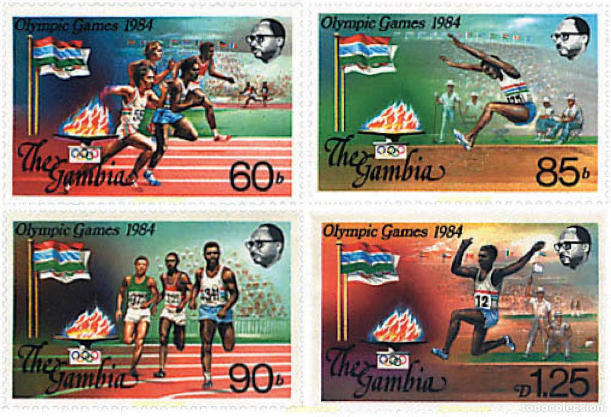 Stamps: 73847 MNH GAMBIA 1984 23 JUEGOS OLIMPICOS VERANO LOS ANGELES 1984