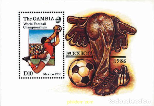 Stamps: 31262 MNH GAMBIA 1986 COPA DEL MUNDO DE FUTBOL. MEXICO-86