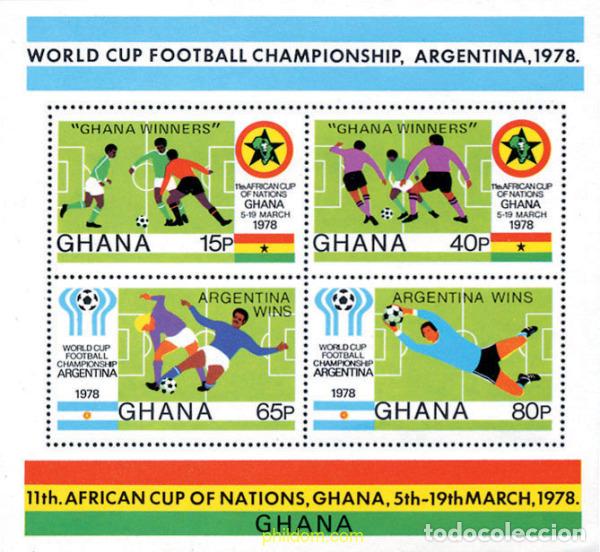 Sellos: 79358 MNH GHANA 1978 COPA DEL MUNDO DE FUTBOL. ARGENTINA-78. VENCEDORES