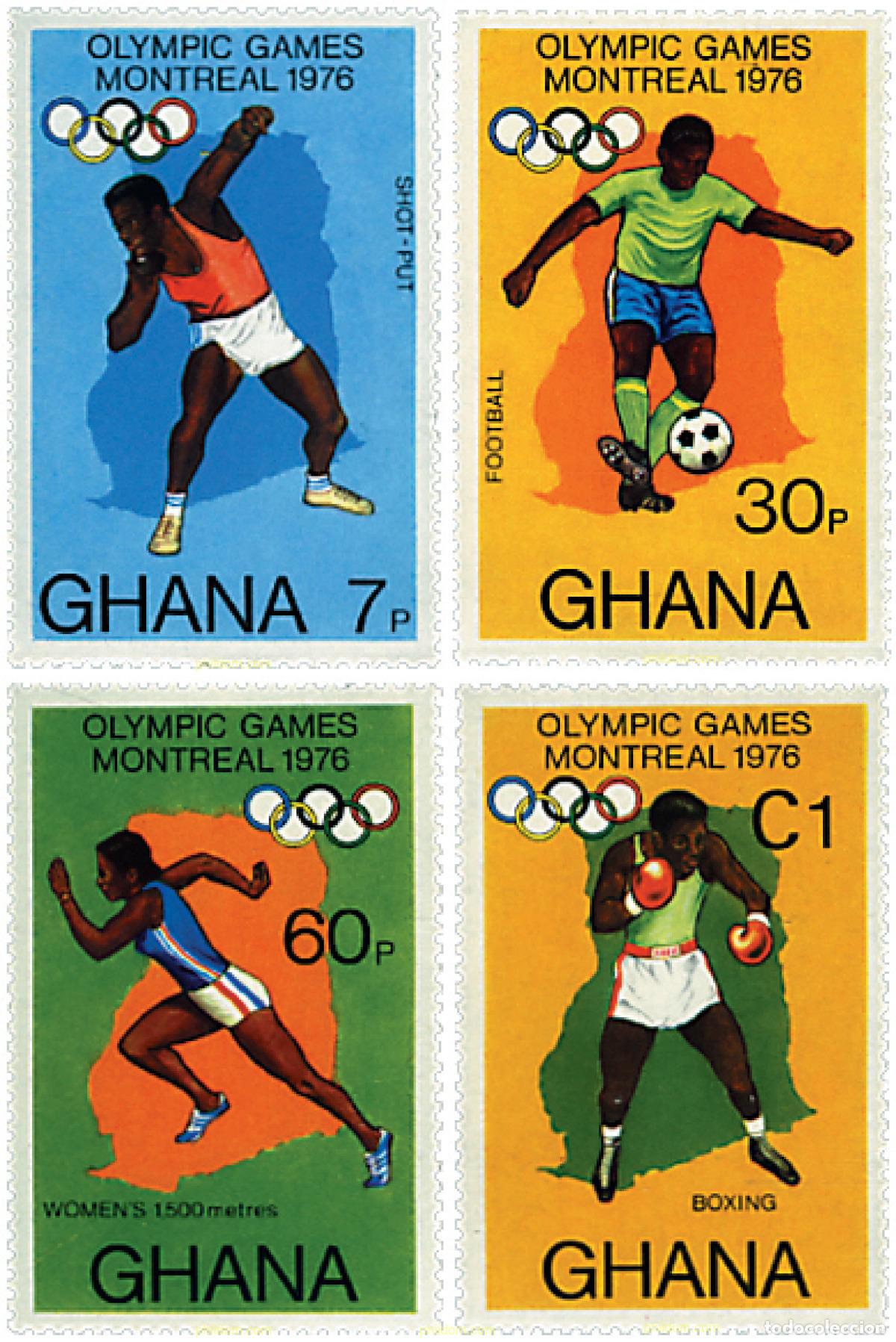 Sellos: 70800 MNH GHANA 1976 21 JUEGOS OLIMPICOS VERANO MONTREAL 1976