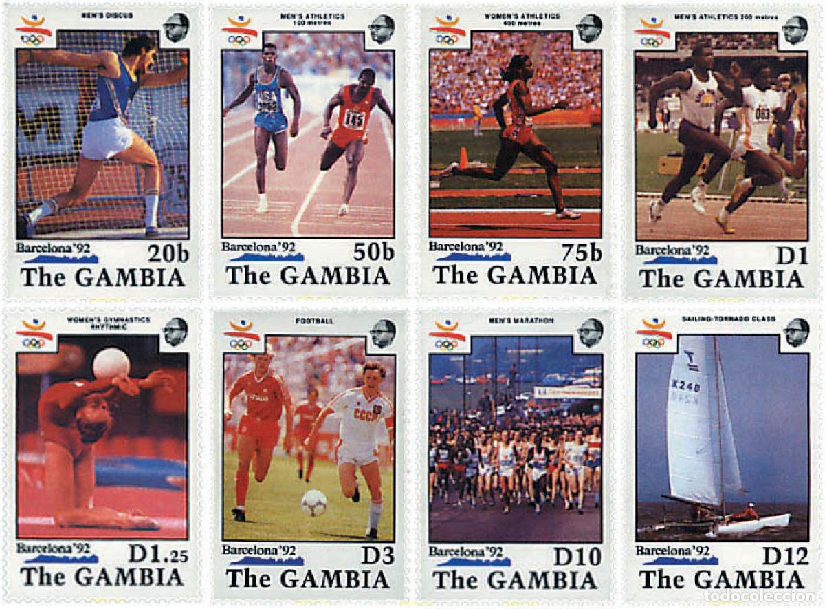 Sellos: 36033 MNH GAMBIA 1990 25 JUEGOS OLIMPICOS VERANO BARCELONA 1992