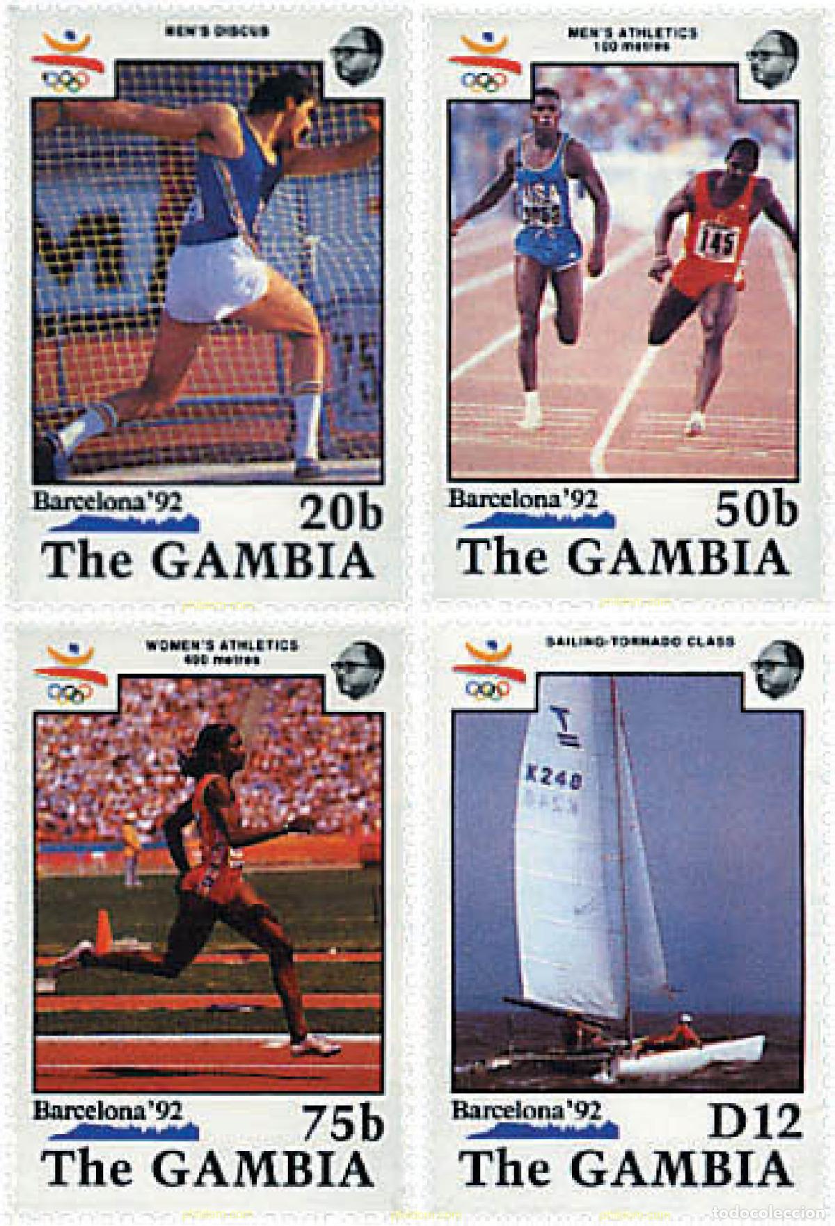 Sellos: 316842 MNH GAMBIA 1990 25 JUEGOS OLIMPICOS VERANO BARCELONA 1992