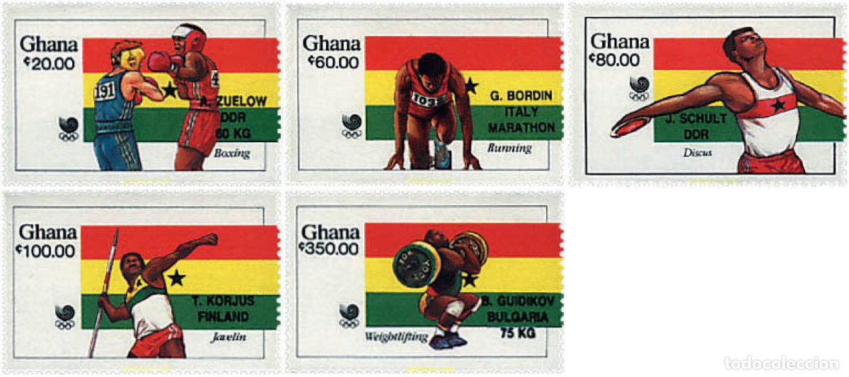 Sellos: 27509 MNH GHANA 1989 24 JUEGOS OLIMPICOS VERANO SEUL 1988