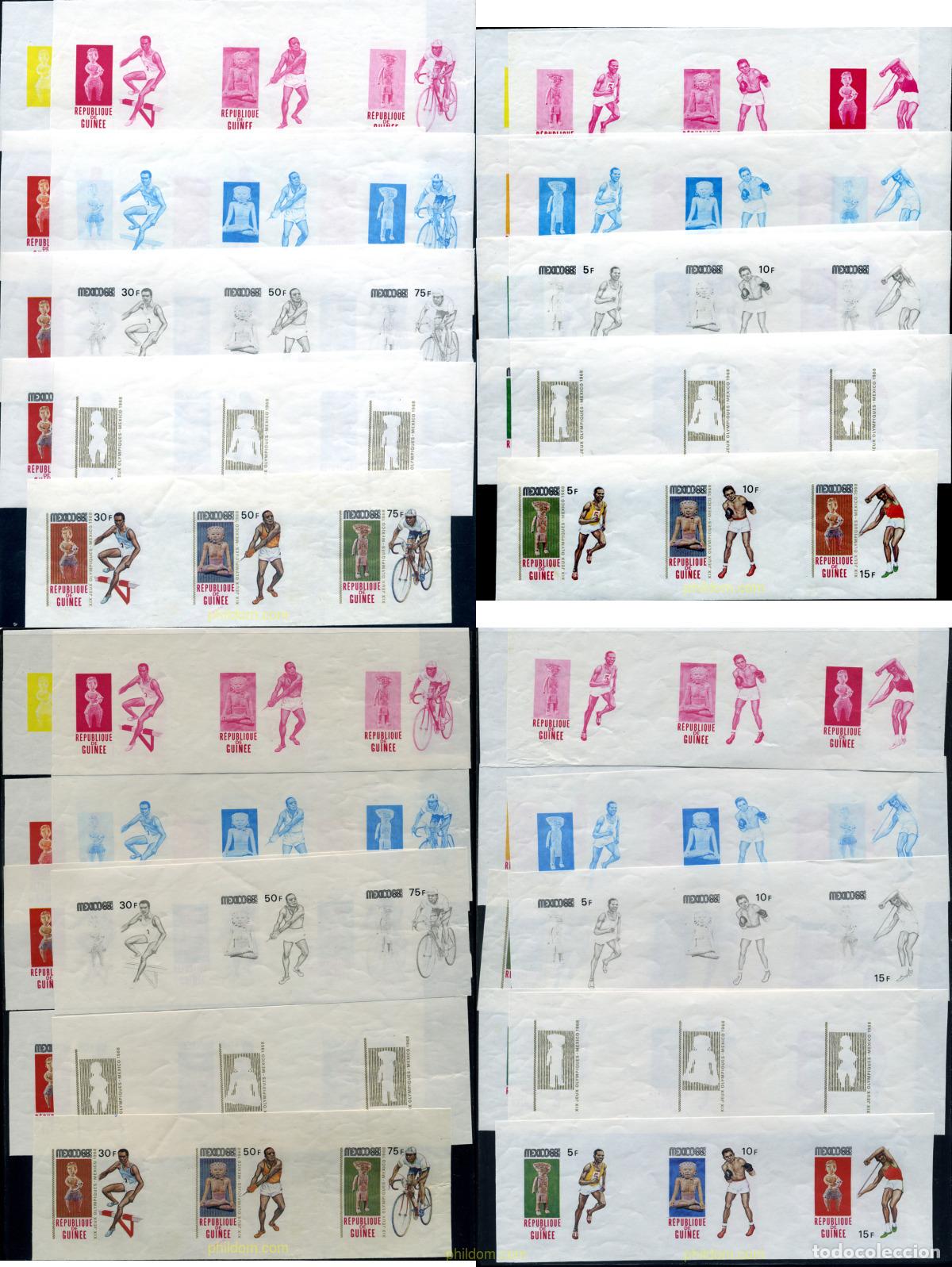 Sellos: 214584 MNH GUINEA 1969 19 JUEGOS OLIMPICOS VERANO MEXICO 1968