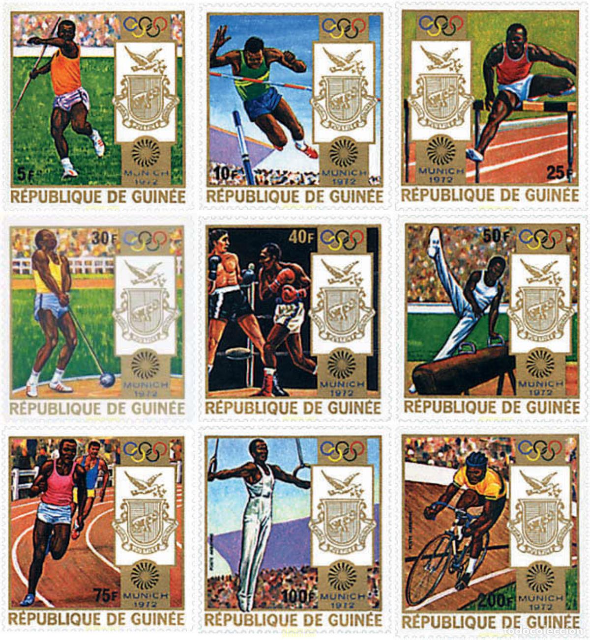 Sellos: 71714 MNH GUINEA 1972 20 JUEGOS OLIMPICOS VERANO MUNICH 1972