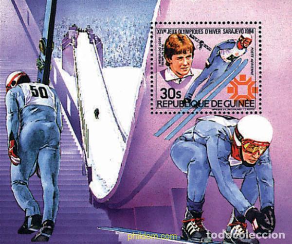 Sellos: 72550 MNH GUINEA 1984 MEDALLISTAS DE LOS 14 JUEGOS OLIMPICOS DE INVIERNO. SARAJEVO 1984