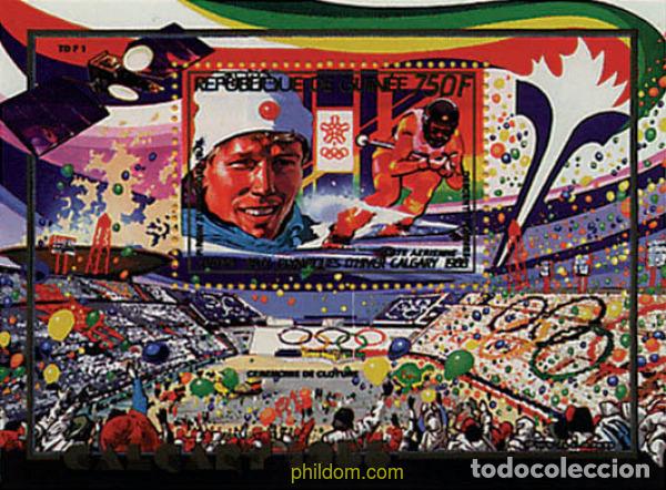 Sellos: 72623 MNH GUINEA 1988 MEDALLISTAS DE LOS 15 JUEGOS OLIMPICOS DE INVIERNO. CALGARY 1988