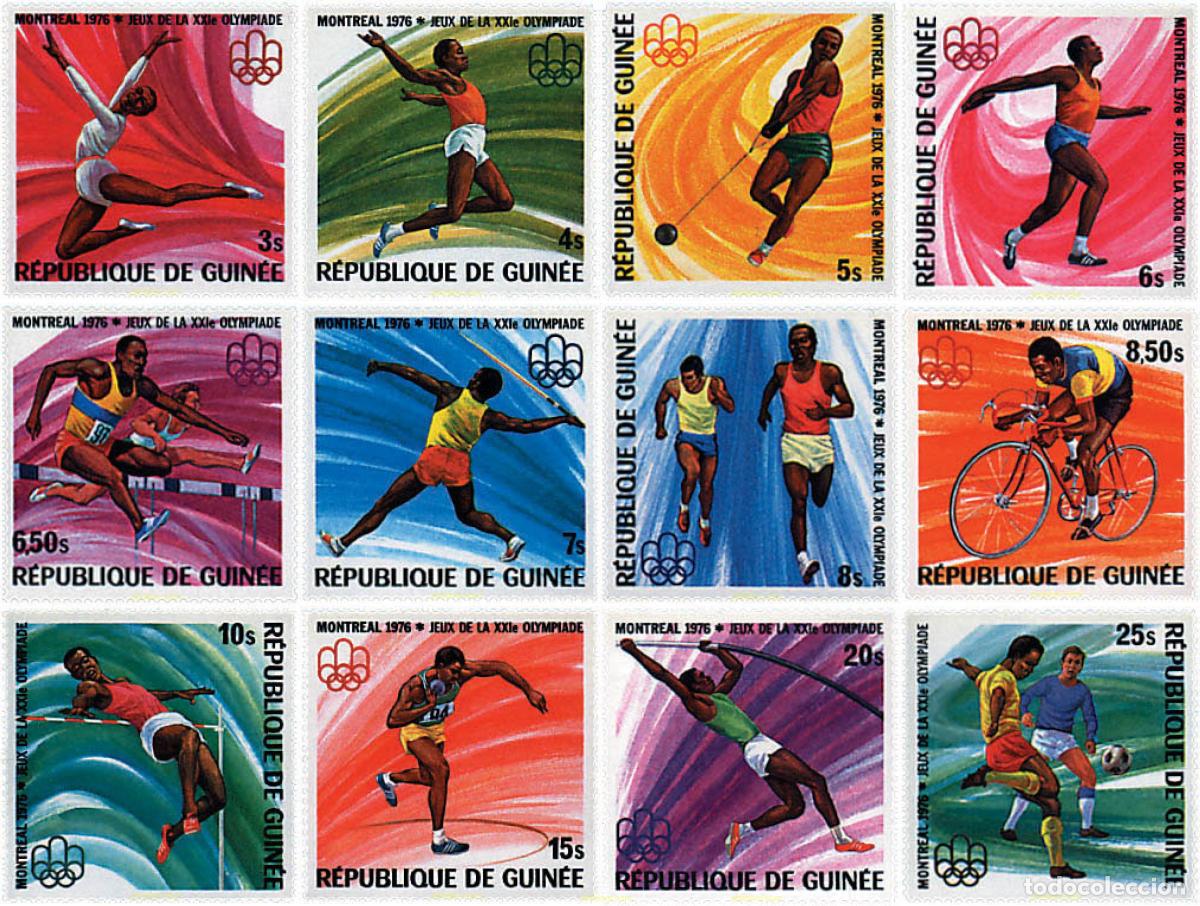 Sellos: 71747 MNH GUINEA 1976 21 JUEGOS OLIMPICOS VERANO MONTREAL 1976