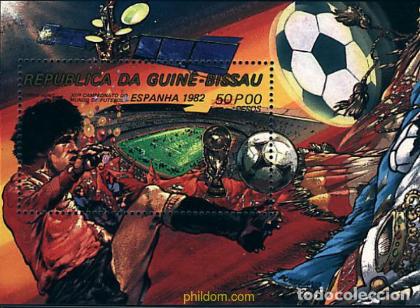 Sellos: 54377 MNH GUINEA BISSAU 1982 COPA DEL MUNDO DE FUTBOL. ESPA&Ntilde;A-82