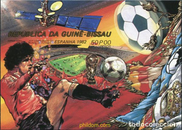 Sellos: 105411 MNH GUINEA BISSAU 1982 COPA DEL MUNDO DE FUTBOL. ESPA&Ntilde;A-82