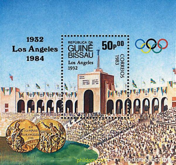 Sellos: 69670 MNH GUINEA BISSAU 1983 23 JUEGOS OLIMPICOS VERANO LOS ANGELES 1984