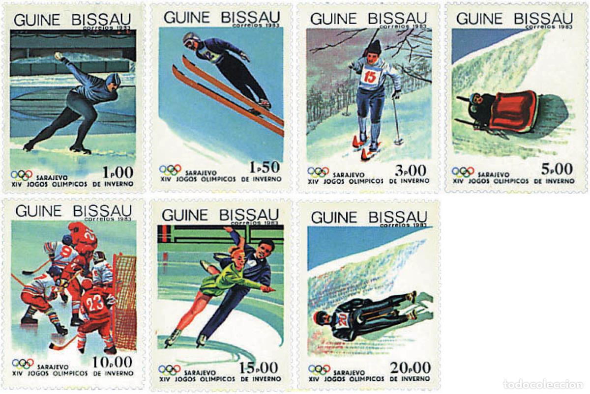 Sellos: 70870 MNH GUINEA BISSAU 1983 14 JUEGOS OLIMPICOS INVIERNO SARAJEVO 1984