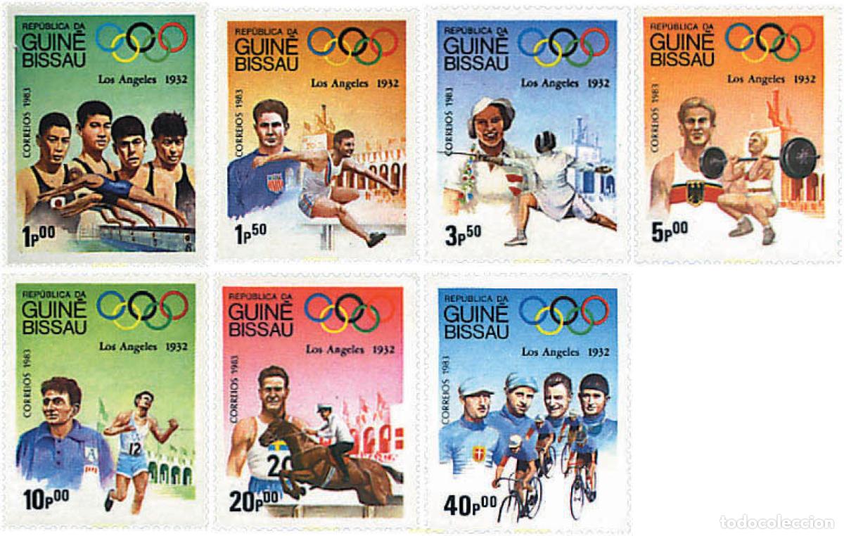 Sellos: 69668 MNH GUINEA BISSAU 1983 23 JUEGOS OLIMPICOS VERANO LOS ANGELES 1984