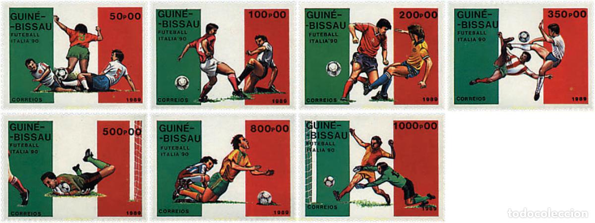 Sellos: 68233 MNH GUINEA BISSAU 1989 COPA DEL MUNDO DE FUTBOL. ITALIA-90
