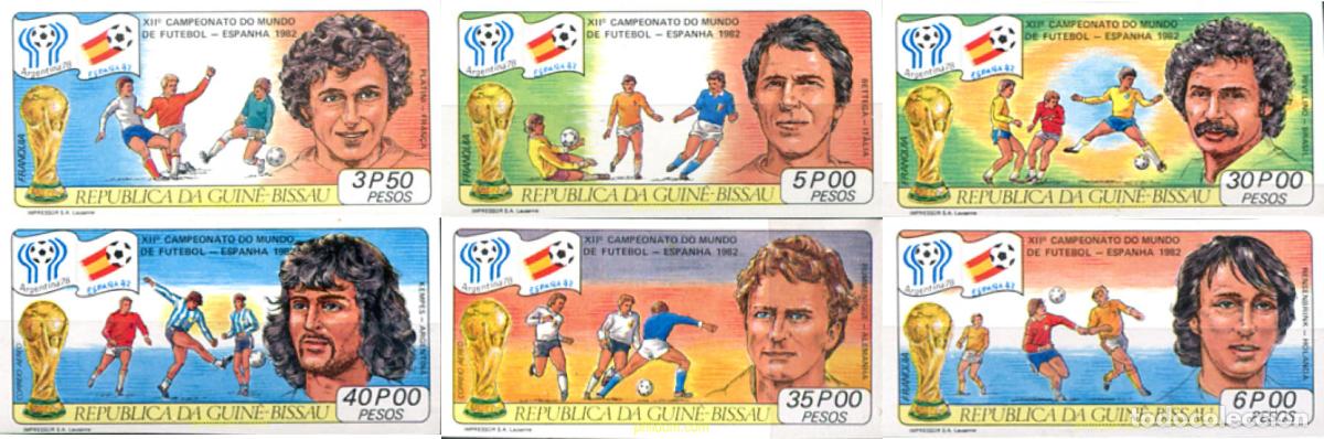 Sellos: 13395 MNH GUINEA BISSAU 1981 COPA DEL MUNDO DE FUTBOL. ESPA&Ntilde;A-82