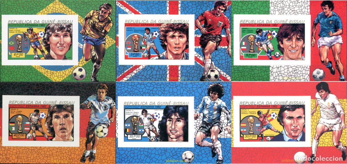 Sellos: 142195 MNH GUINEA BISSAU 1982 COPA DEL MUNDO DE FUTBOL. ESPA&Ntilde;A-82