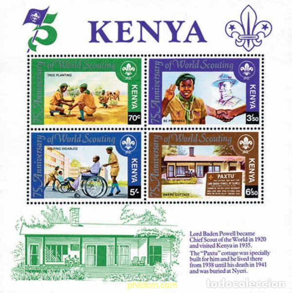 Sellos: 38241 MNH KENIA 1982 75 ANIVERSARIO DEL ESCULTISMO