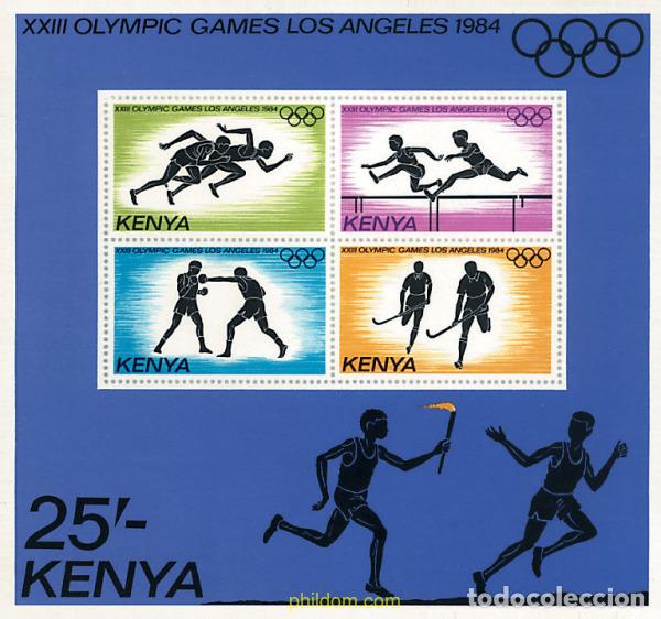 Sellos: 39671 MNH KENIA 1984 23 JUEGOS OLIMPICOS VERANO LOS ANGELES 1984