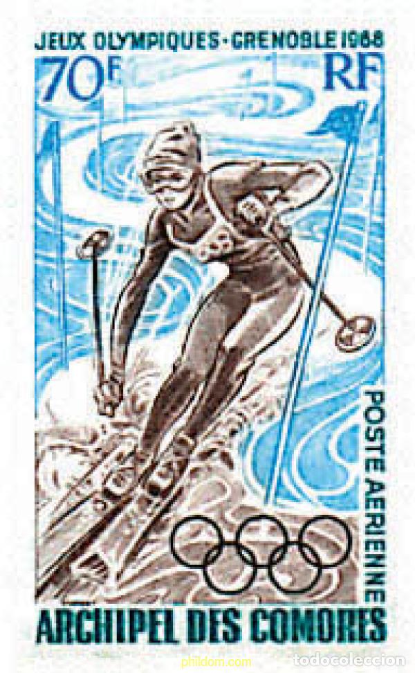 Sellos: 73013 MNH COMORES 1968 10 JUEGOS OLIMPICOS INVIERNO GRENOBLE 1968