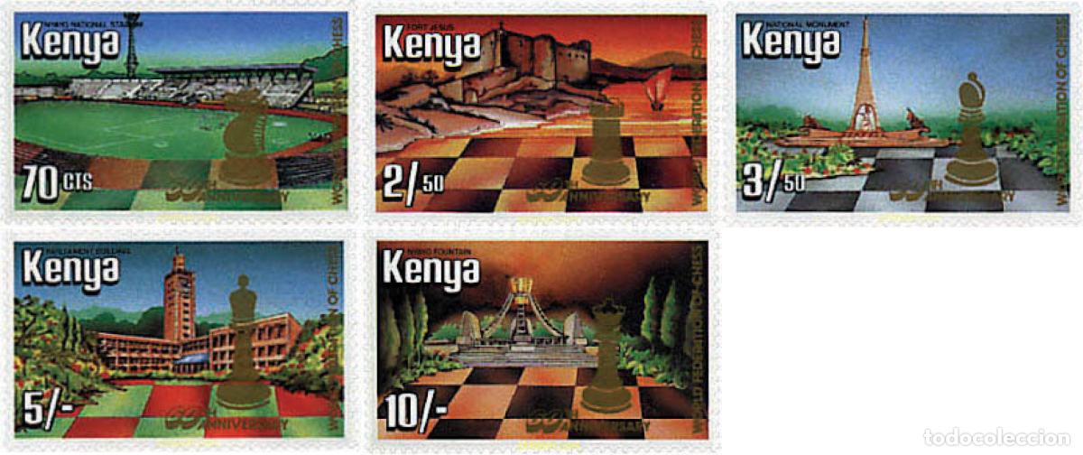 Briefmarken: 30813 MNH KENIA 1984 60 ANIVERSARIO DE LA FEDERACION INTERNACIONAL DE AJEDREZ