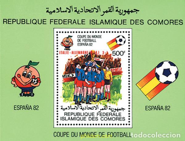 Briefmarken: 73097 MNH COMORES 1982 COPA DEL MUNDO DE FUTBOL. ESPA&Ntilde;A-82