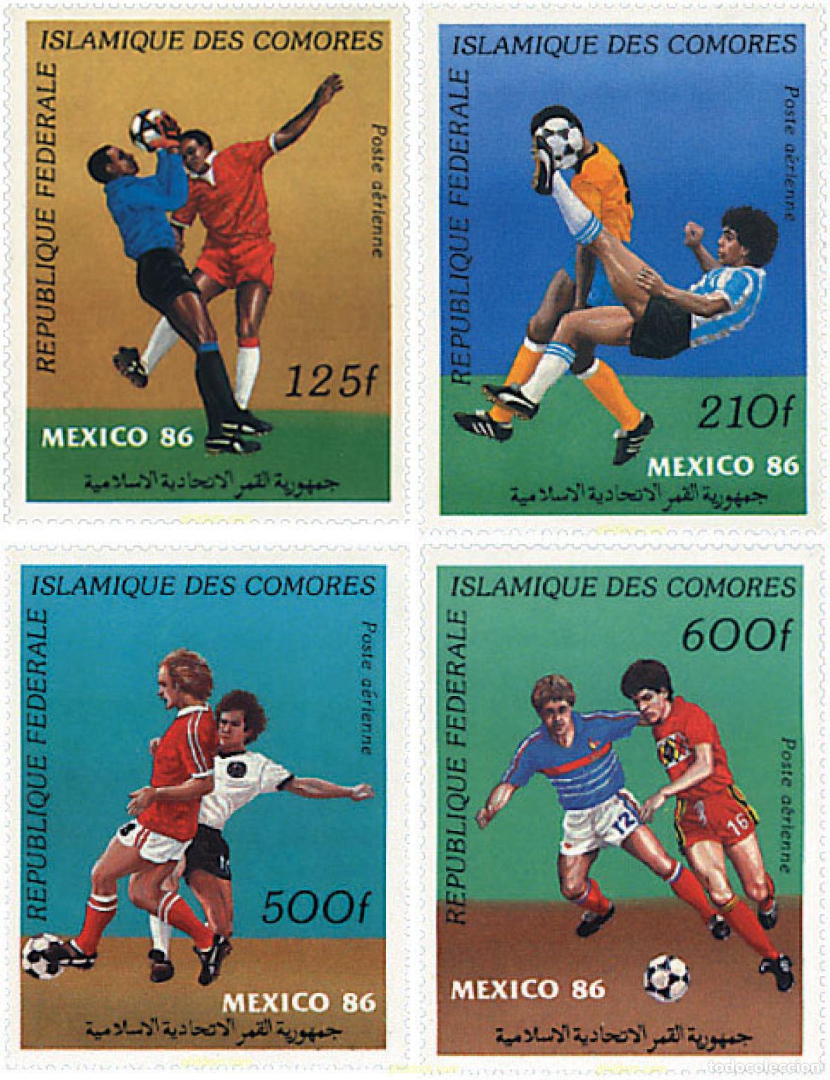 Sellos: 73111 MNH COMORES 1986 COPA DEL MUNDO DE FUTBOL. MEXICO-86