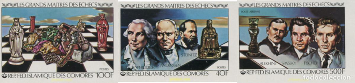 Sellos: 7032 MNH COMORES 1979 GRANDES MAESTROS DEL AJEDREZ