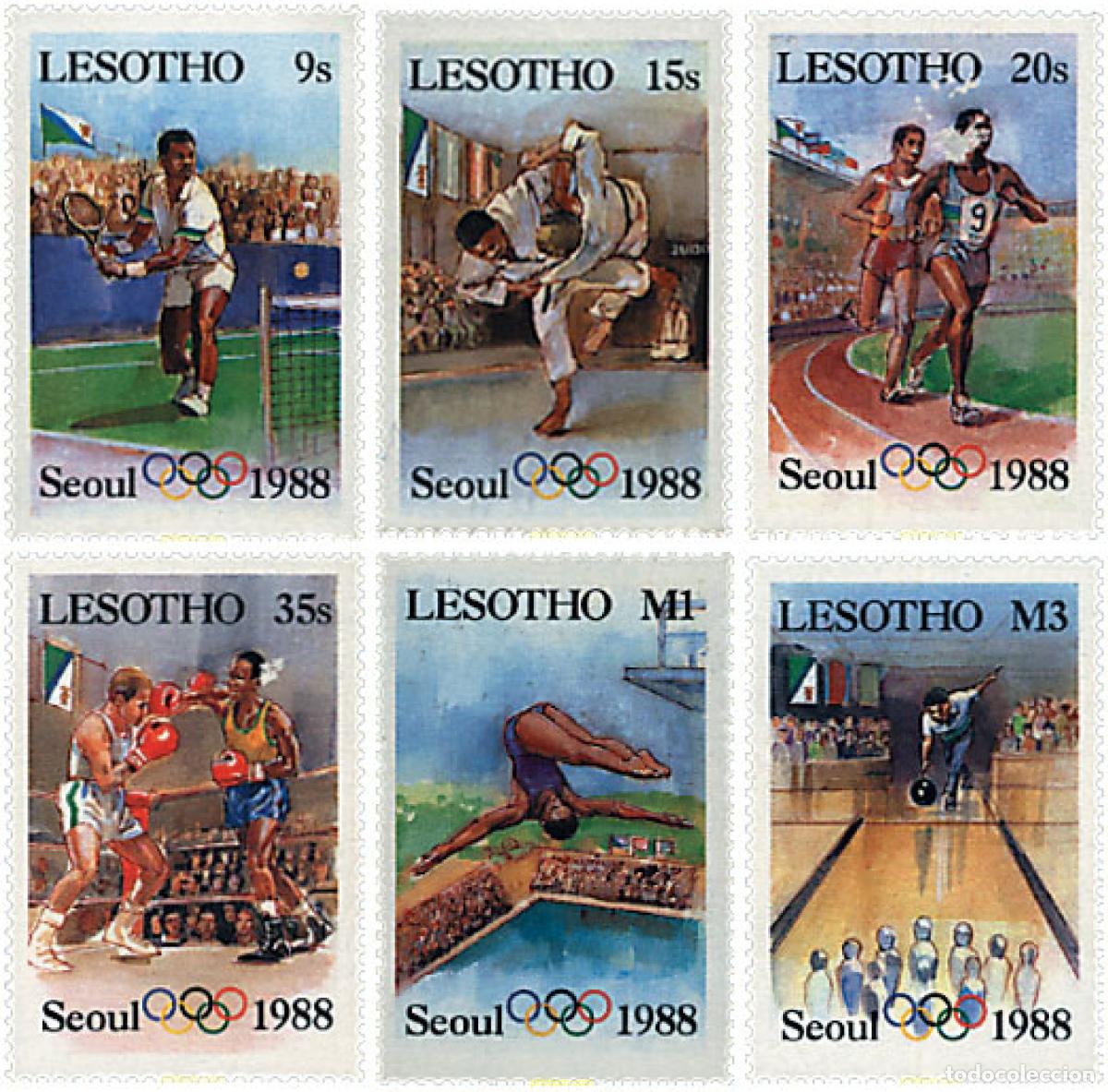 Briefmarken: 76279 MNH LESOTHO 1987 24 JUEGOS OLIMPICOS VERANO SEUL 1988