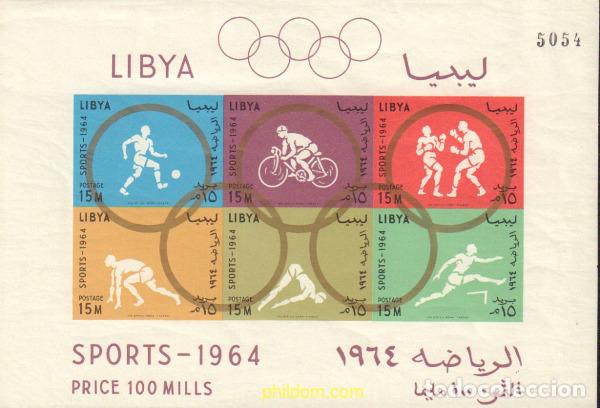 Stamps: 13316 MNH LIBIA 1964 18 JUEGOS OLIMPICOS VERANO TOKIO 1964
