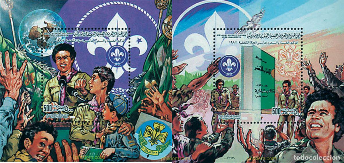 Sellos: 38309 MNH LIBIA 1982 75 ANIVERSARIO DEL ESCULTISMO