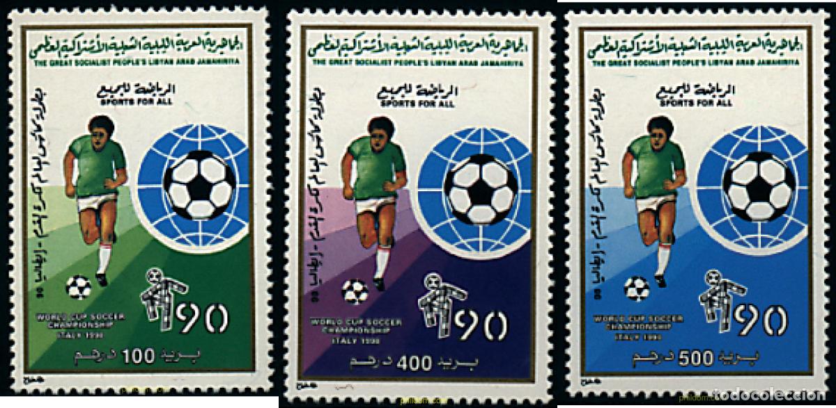Sellos: 27569 MNH LIBIA 1990 COPA DEL MUNDO DE FUTBOL. ITALIA-90