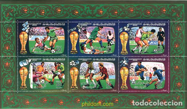 Sellos: 261910 MNH LIBIA 1986 COPA DEL MUNDO DE FUTBOL. MEXICO-86