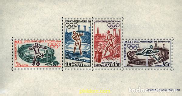 Sellos: 32015 MNH MALI 1964 18 JUEGOS OLIMPICOS VERANO TOKIO 1964