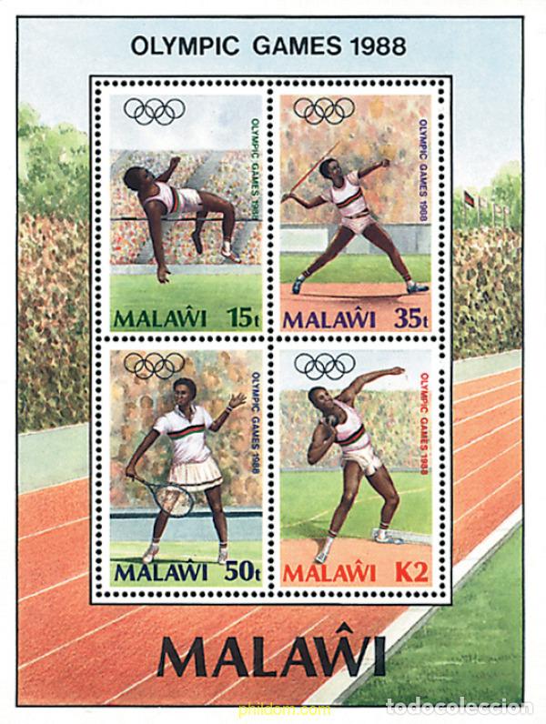 Sellos: 31595 MNH MALAWI 1988 24 JUEGOS OLIMPICOS VERANO SEUL 1988