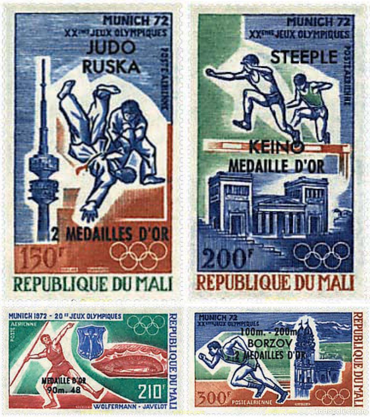 Francobolli: 68500 MNH MALI 1972 20 JUEGOS OLIMPICOS VERANO MUNICH 1972