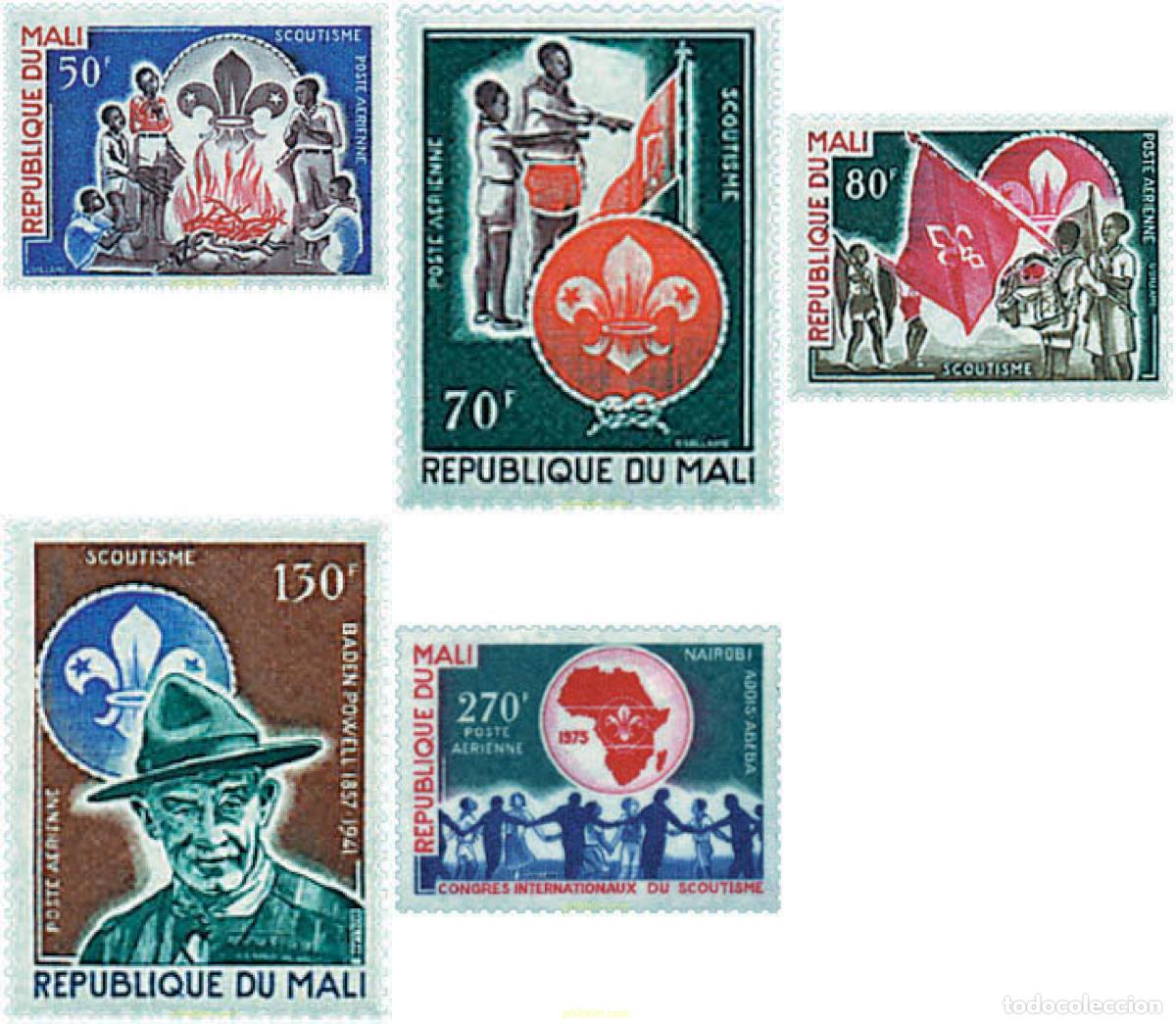 Selos: 42637 MNH MALI 1973 CONGRESO INTERNACIONAL DE ESCULTISMO EN ADDIS-ABEBA Y EN NAIROBI