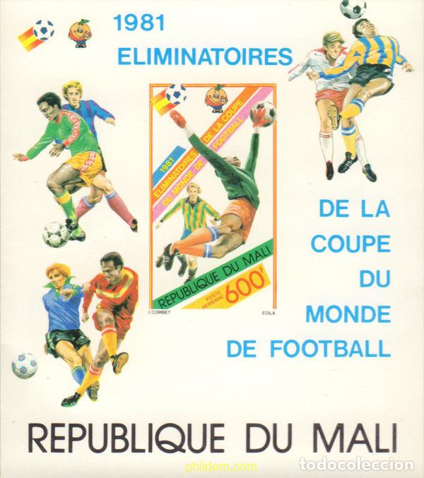 Selos: 104876 MNH MALI 1981 COPA DEL MUNDO DE FUTBOL. ESPA&Ntilde;A-82