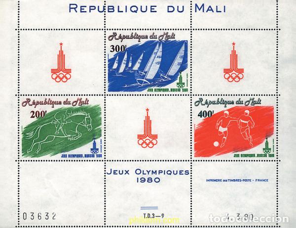 Sellos: 80605 MNH MALI 1980 22 JUEGOS OLIMPICOS VERANO MOSCU 1980
