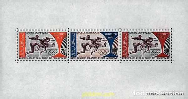 Sellos: 54395 MNH MAURITANIA 1972 20 JUEGOS OLIMPICOS VERANO MUNICH 1972