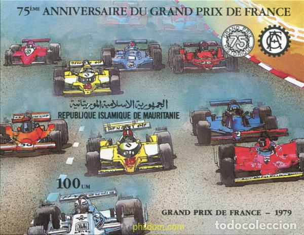 Sellos: 19916 MNH MAURITANIA 1982 75 ANIVERSARIO DEL GRAN PREMIO DE FRANCIA