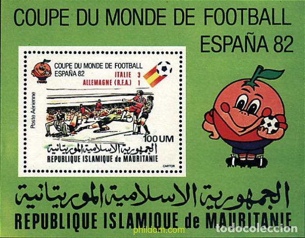Briefmarken: 44117 MNH MAURITANIA 1982 COPA DEL MUNDO DE FUTBOL. ESPA&Ntilde;A-82