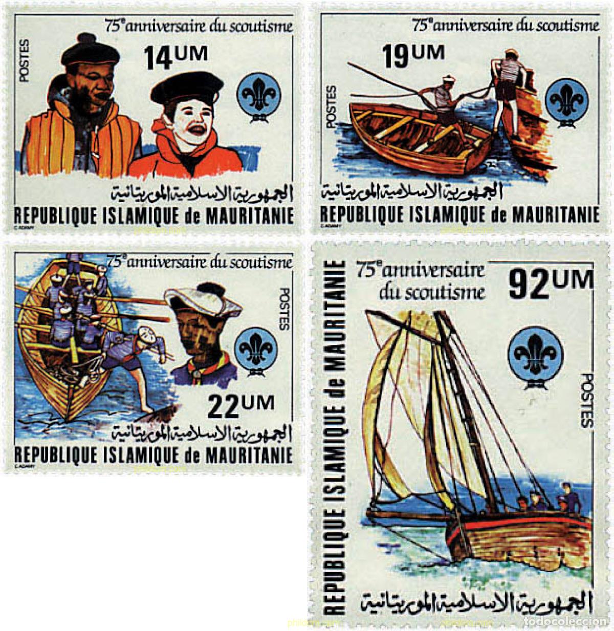 Sellos: 71317 MNH MAURITANIA 1982 75 ANIVERSARIO DEL ESCULTISMO